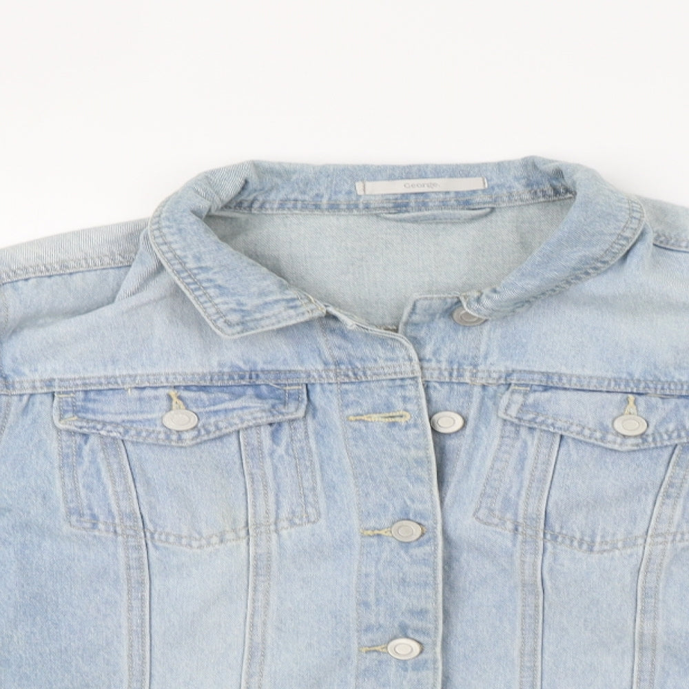 George Womens Blue  Denim Jacket  Size 18