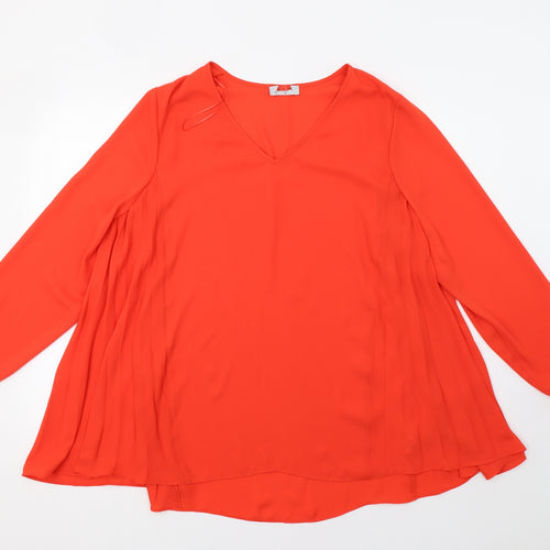 Matalan Womens Red   Tunic Blouse Size 18