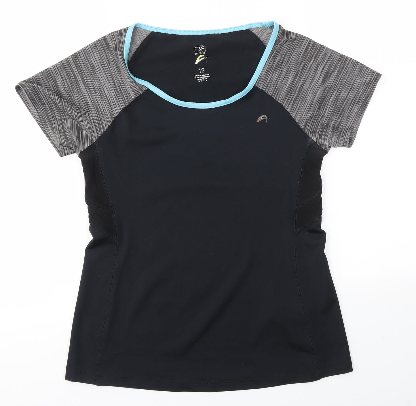 F&F Womens Black   Basic T-Shirt Size 12