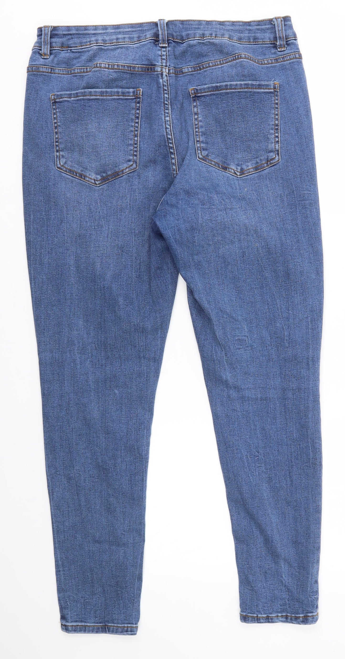 New Look Womens Blue   Skinny Jeans Size 16 L27 in - INDIA