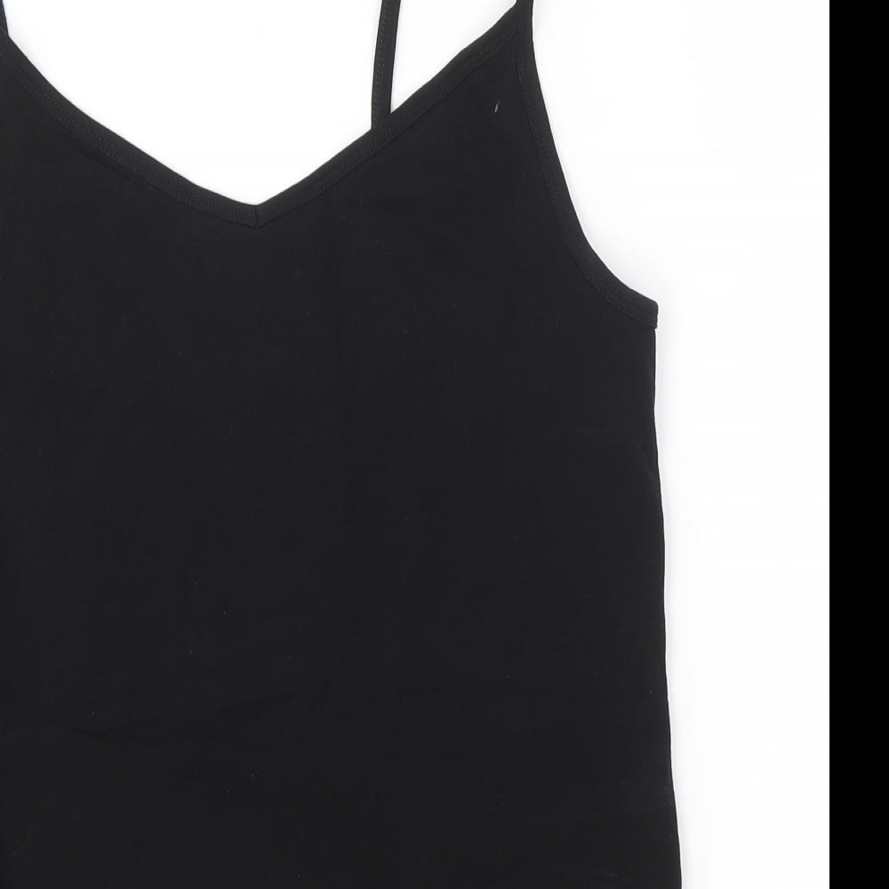 Nutmeg Womens Black   Camisole Blouse Size 14