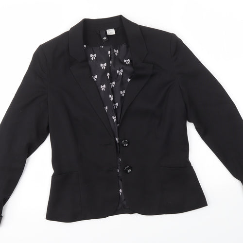 H&M Womens Black   Jacket Blazer Size 10