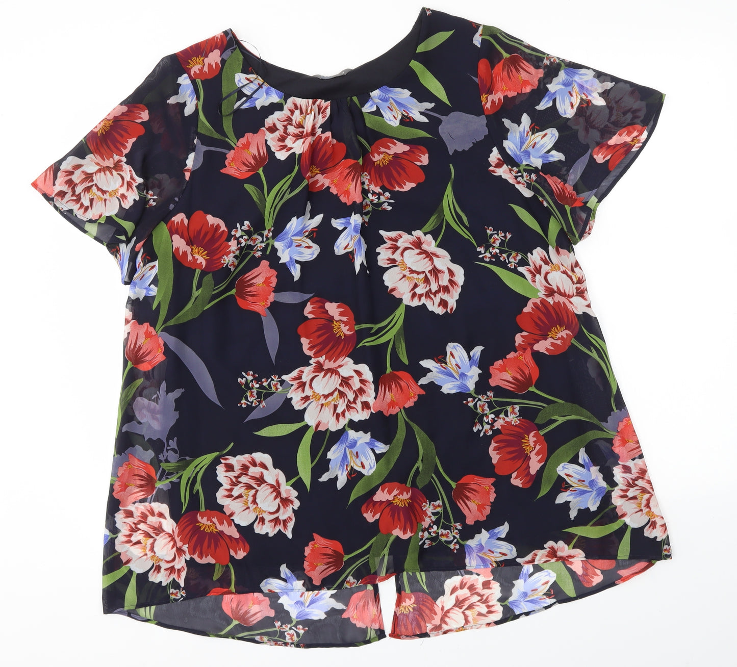Matalan Womens Multicoloured Floral  Basic Blouse Size 16