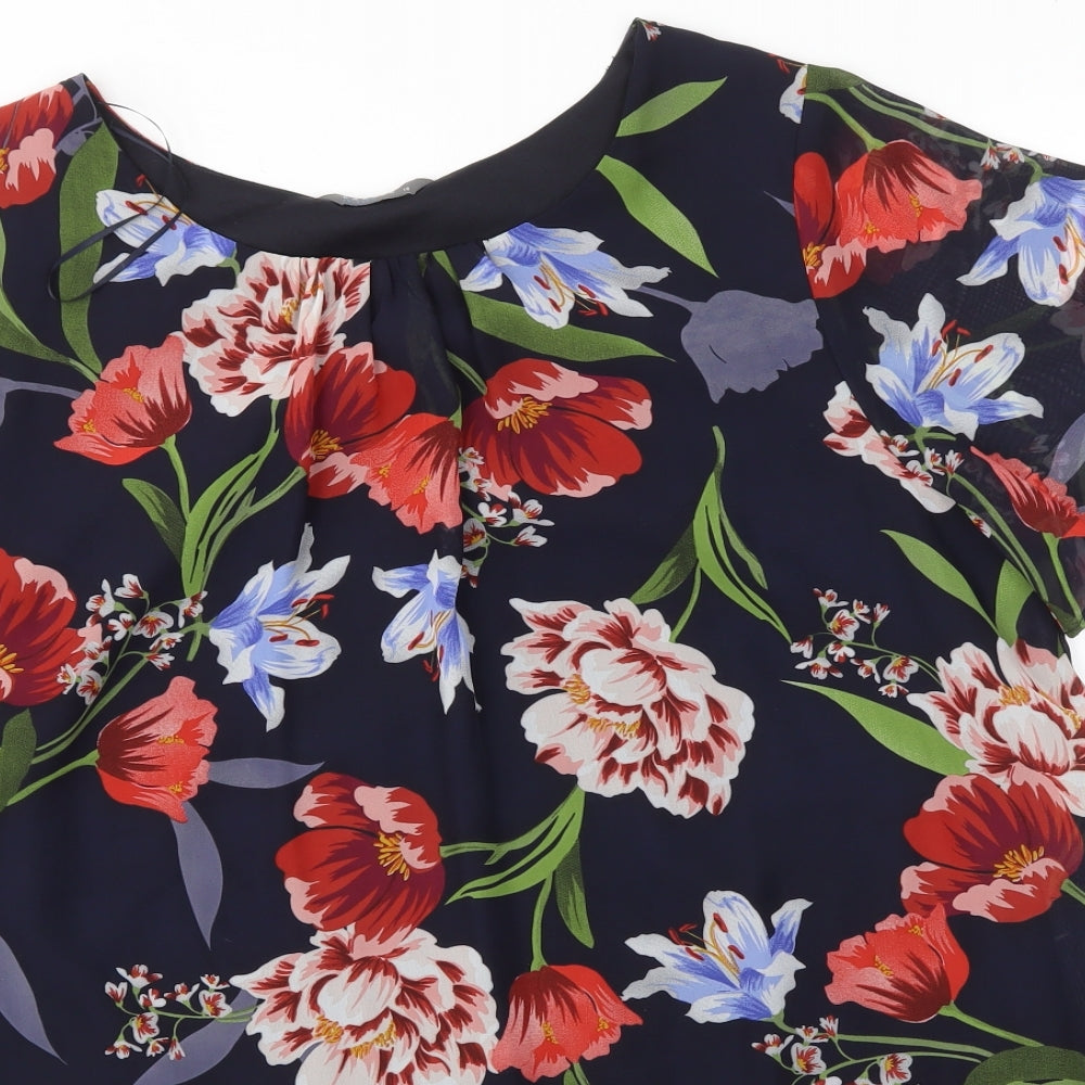 Matalan Womens Multicoloured Floral  Basic Blouse Size 16