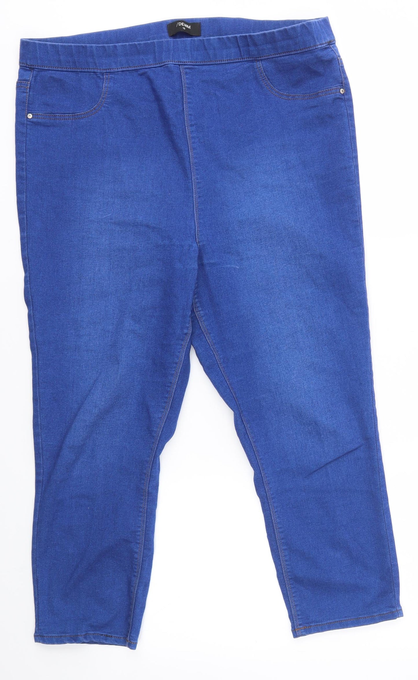 Matalan Womens Blue   Cropped Jeans Size 16 L22 in