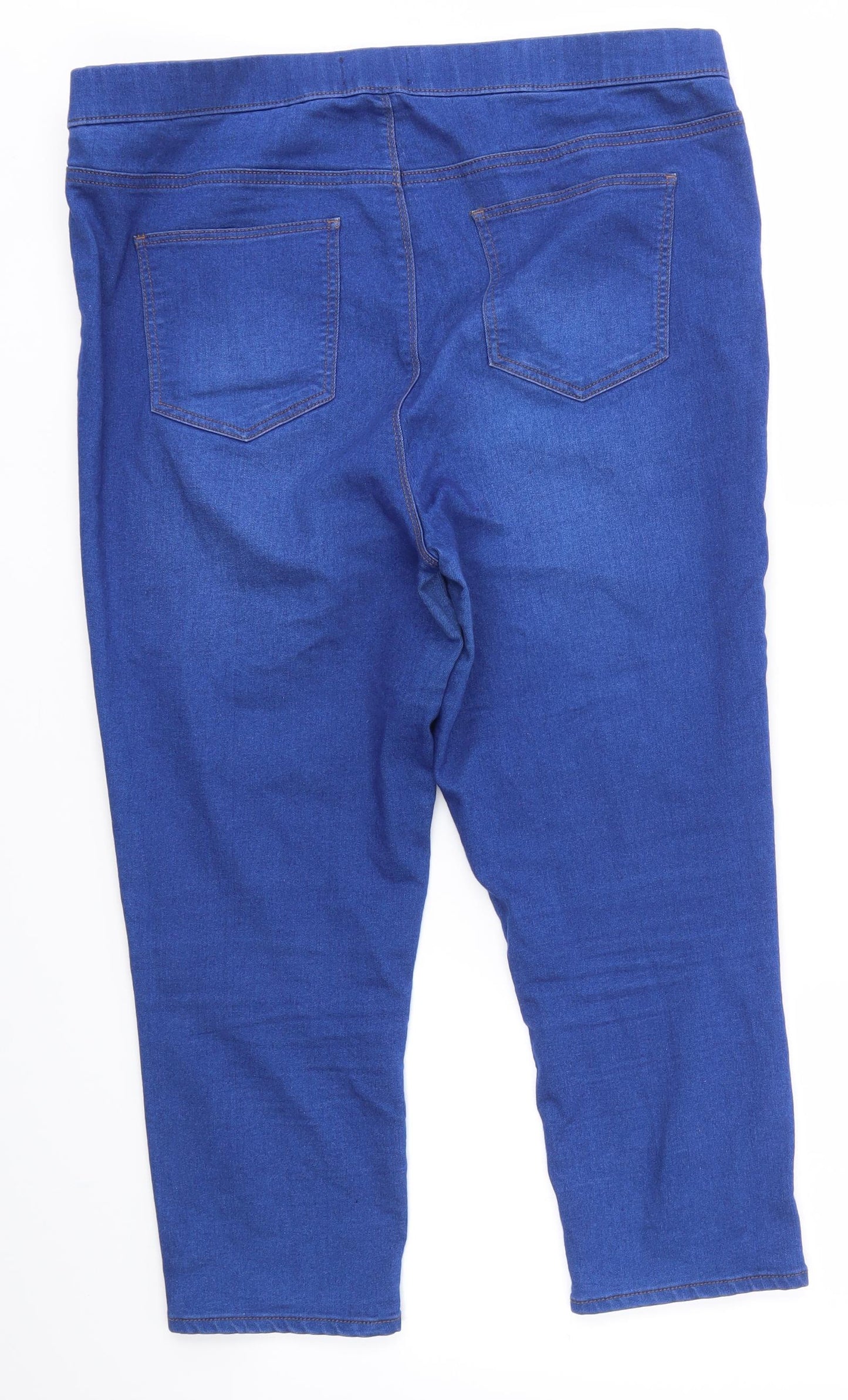 Matalan Womens Blue   Cropped Jeans Size 16 L22 in