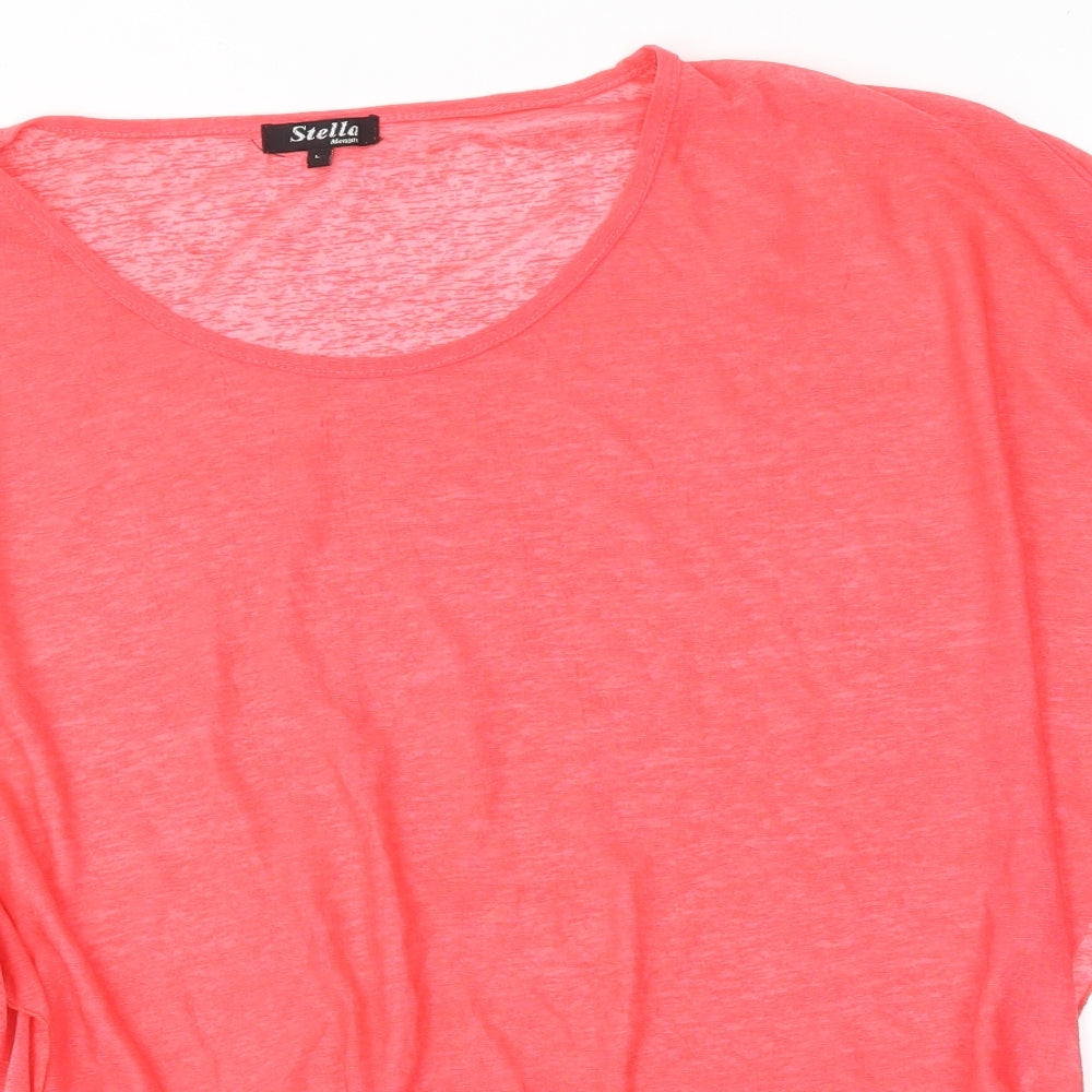 Stella Womens Pink   Basic T-Shirt Size L