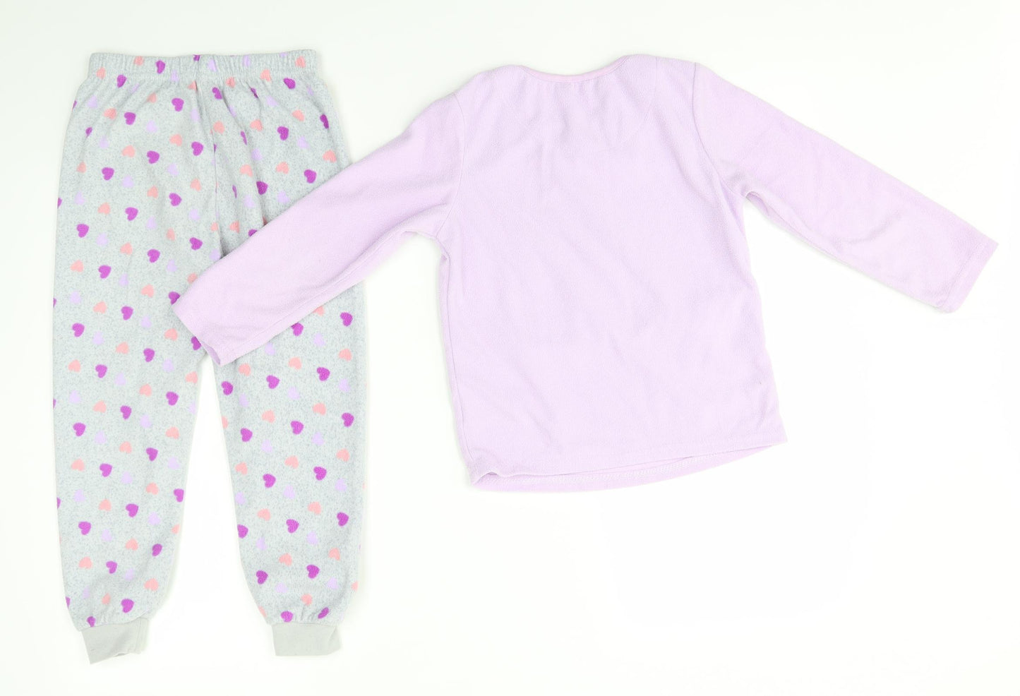 Primark Girls Purple Solid  Top Pyjama Set Size 5-6 Years  - DISNEY RAPUNZEL