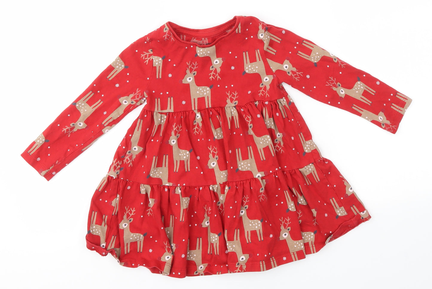 F&F Girls Multicoloured   A-Line  Size 2-3 Years  - festive christmas