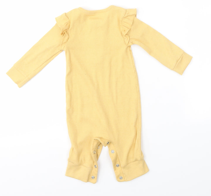 George Baby Yellow Babygrow One-Piece Size 3-6 Months