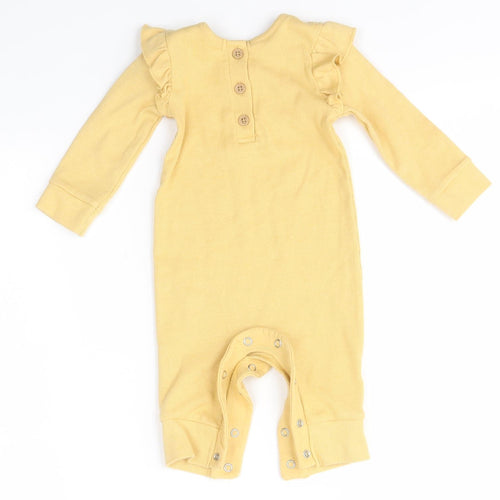 George Baby Yellow   Babygrow One-Piece Size 3-6 Months