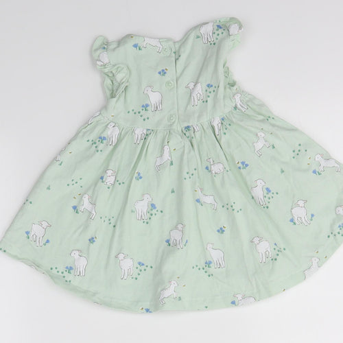 John Lewis Baby Green   A-Line  Size 3-6 Months