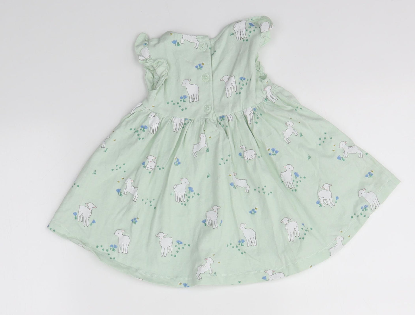 John Lewis Baby Green   A-Line  Size 3-6 Months