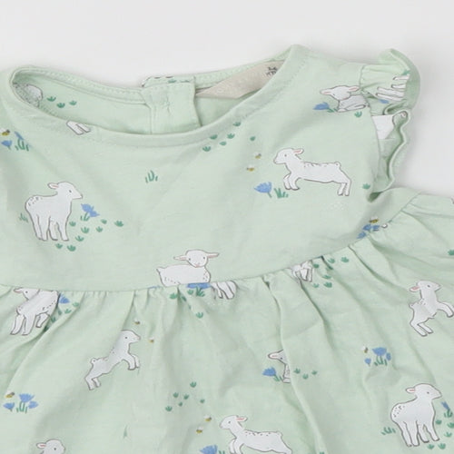 John Lewis Baby Green   A-Line  Size 3-6 Months