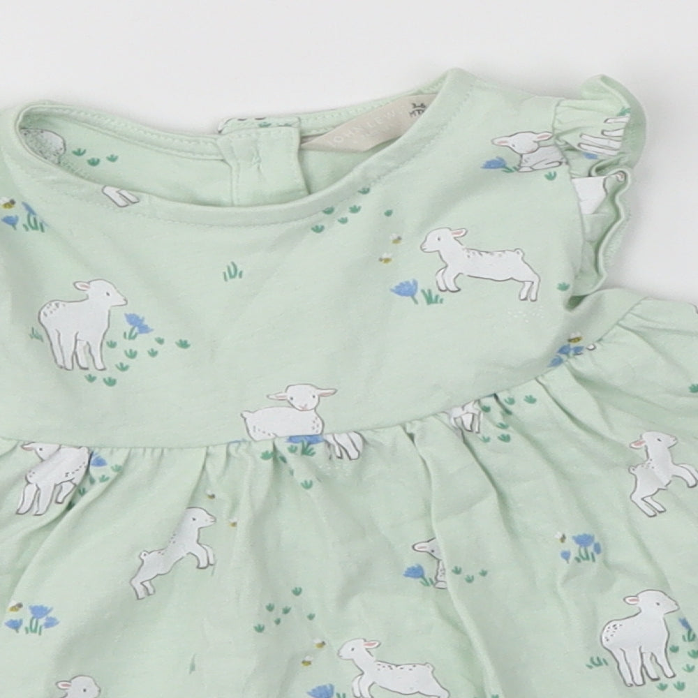 John Lewis Baby Green   A-Line  Size 3-6 Months