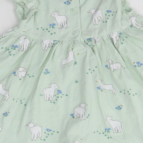 John Lewis Baby Green   A-Line  Size 3-6 Months