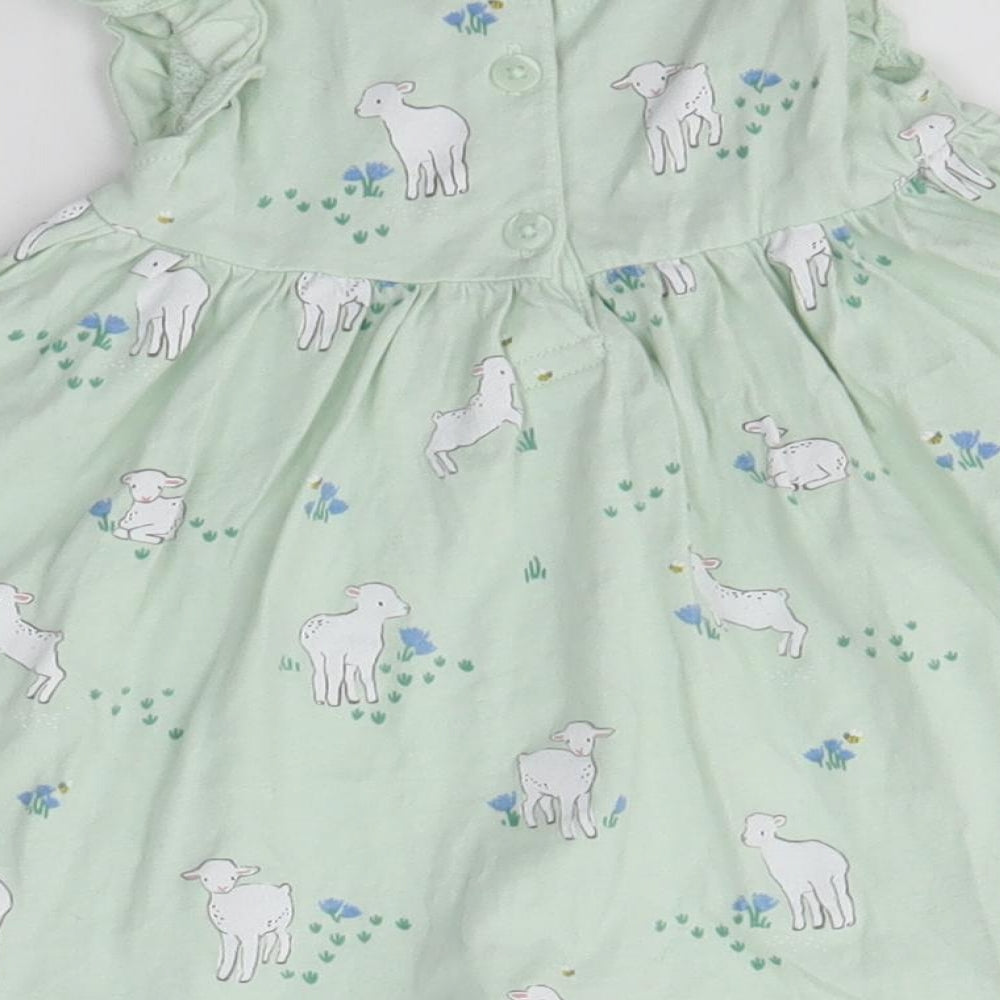 John Lewis Baby Green   A-Line  Size 3-6 Months
