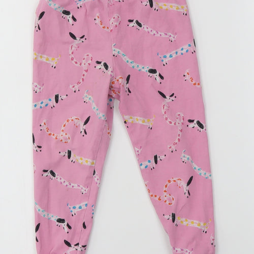 M&S Girls Pink   Jogger Trousers Size 2-3 Years