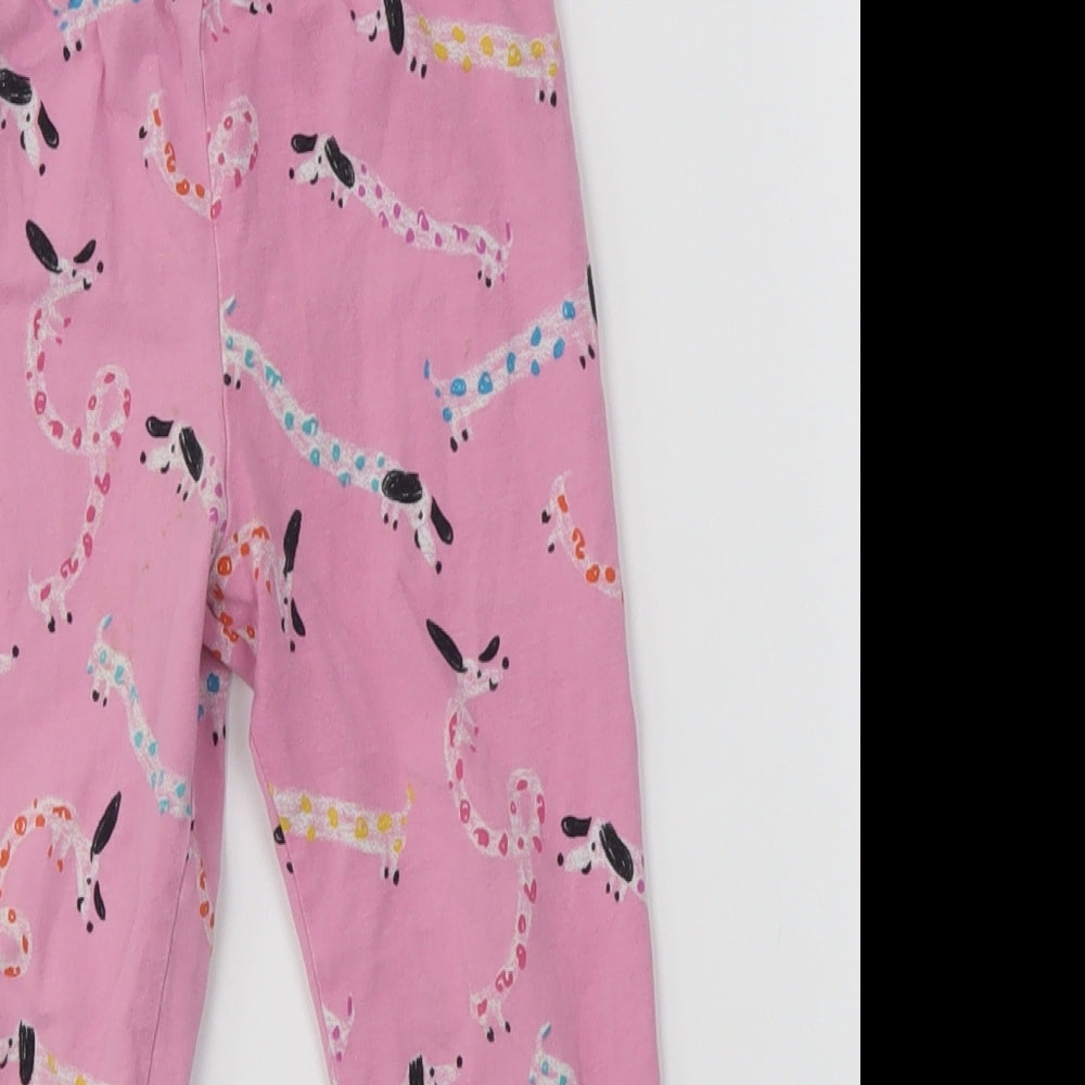 M&S Girls Pink   Jogger Trousers Size 2-3 Years