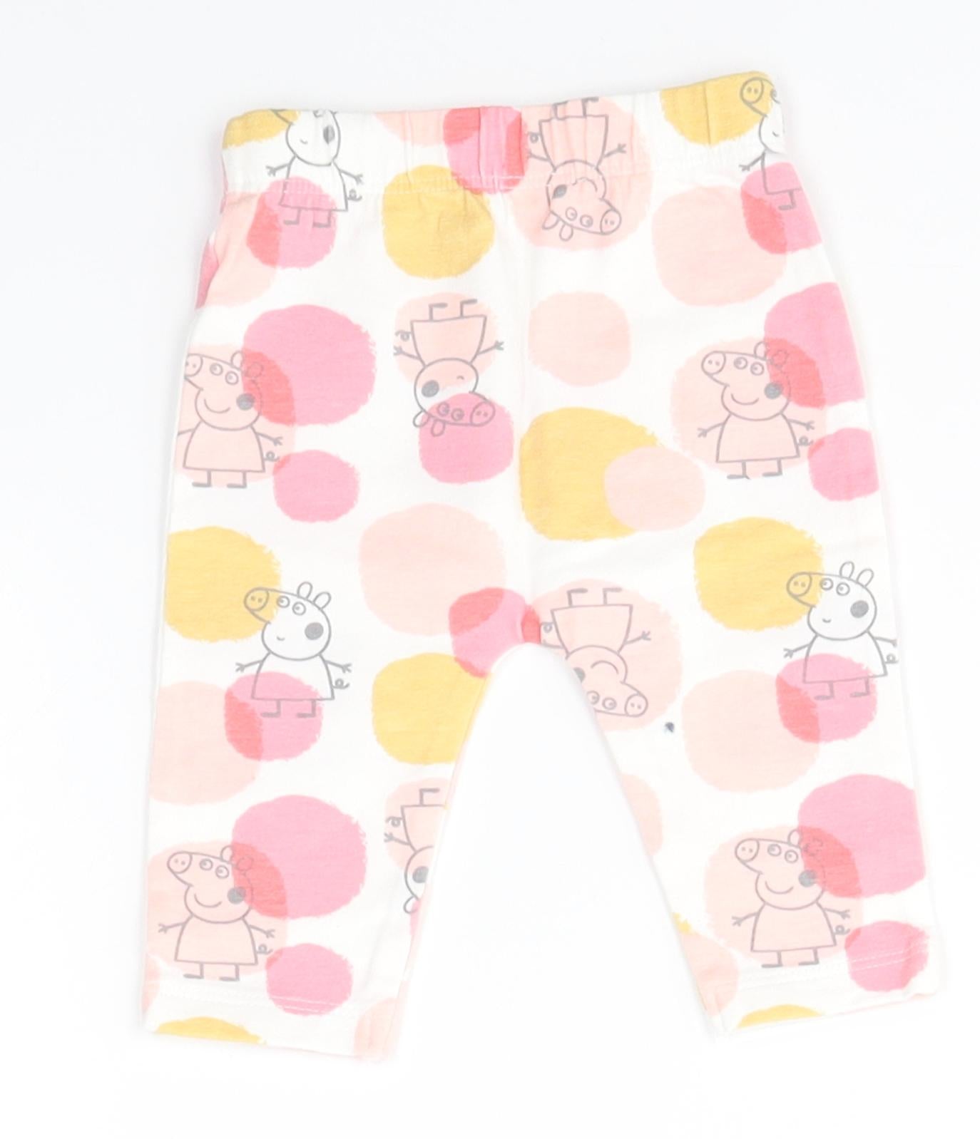 George Baby Pink   Jogger Leggings Size 0-3 Months  - PEPPA PIG