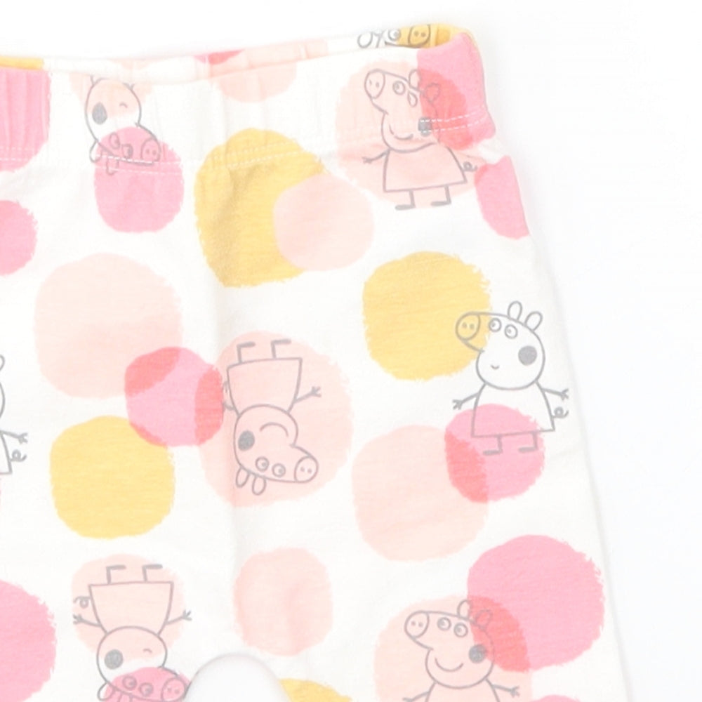 George Baby Pink   Jogger Leggings Size 0-3 Months  - PEPPA PIG