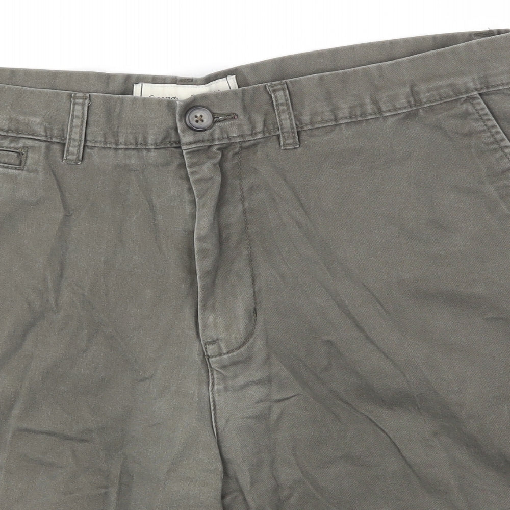 George Mens Green   Chino Shorts Size 36 in