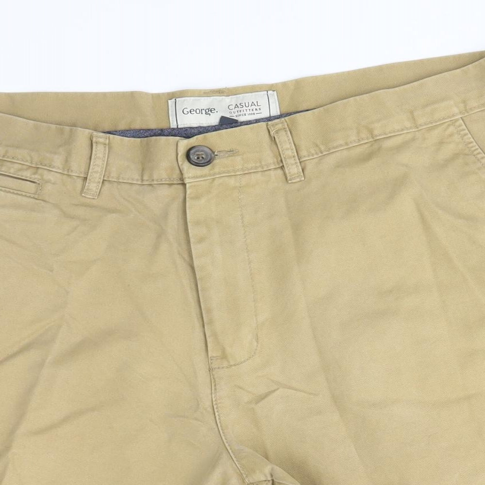 George Mens Brown   Chino Shorts Size 36 in