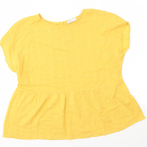 Matalan Womens Yellow   Basic Blouse Size 14
