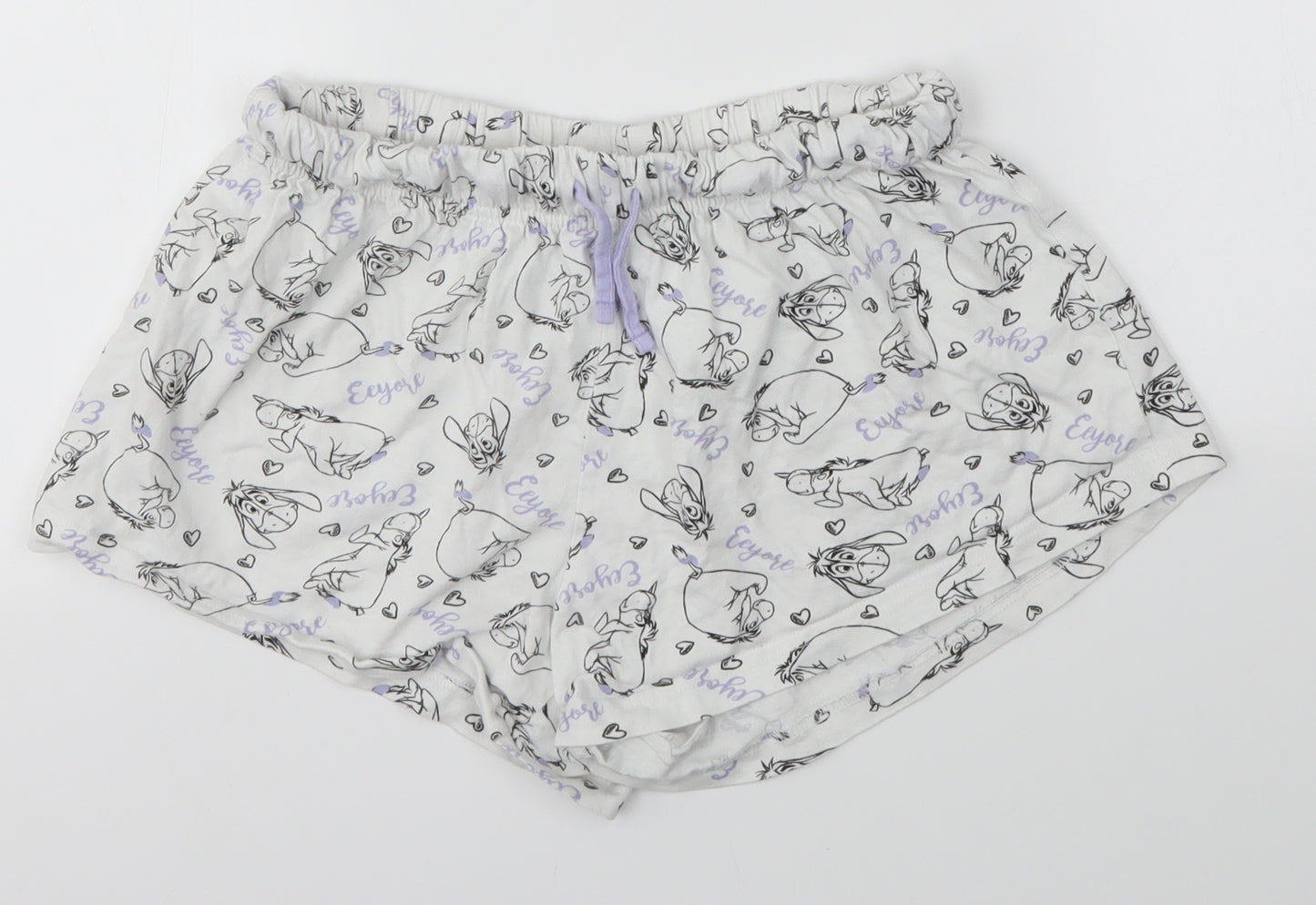 Disney Womens White Solid   Pyjama Pants Size S  - Eeyore