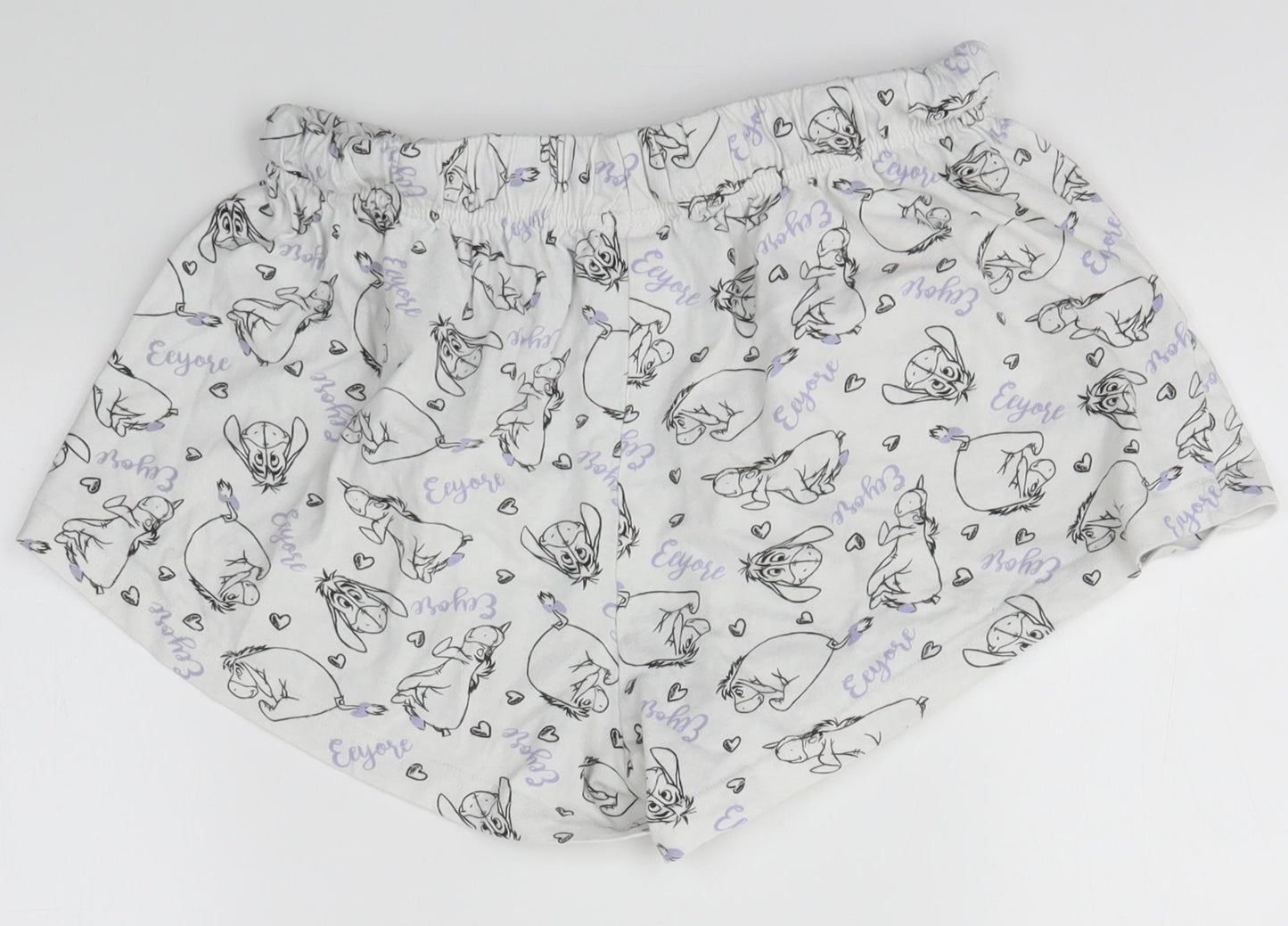 Disney Womens White Solid   Pyjama Pants Size S  - Eeyore