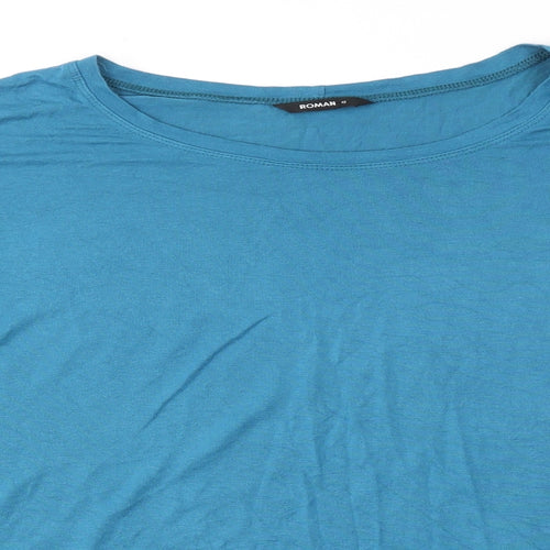 ROMAN  Womens Blue   Basic T-Shirt Size 12