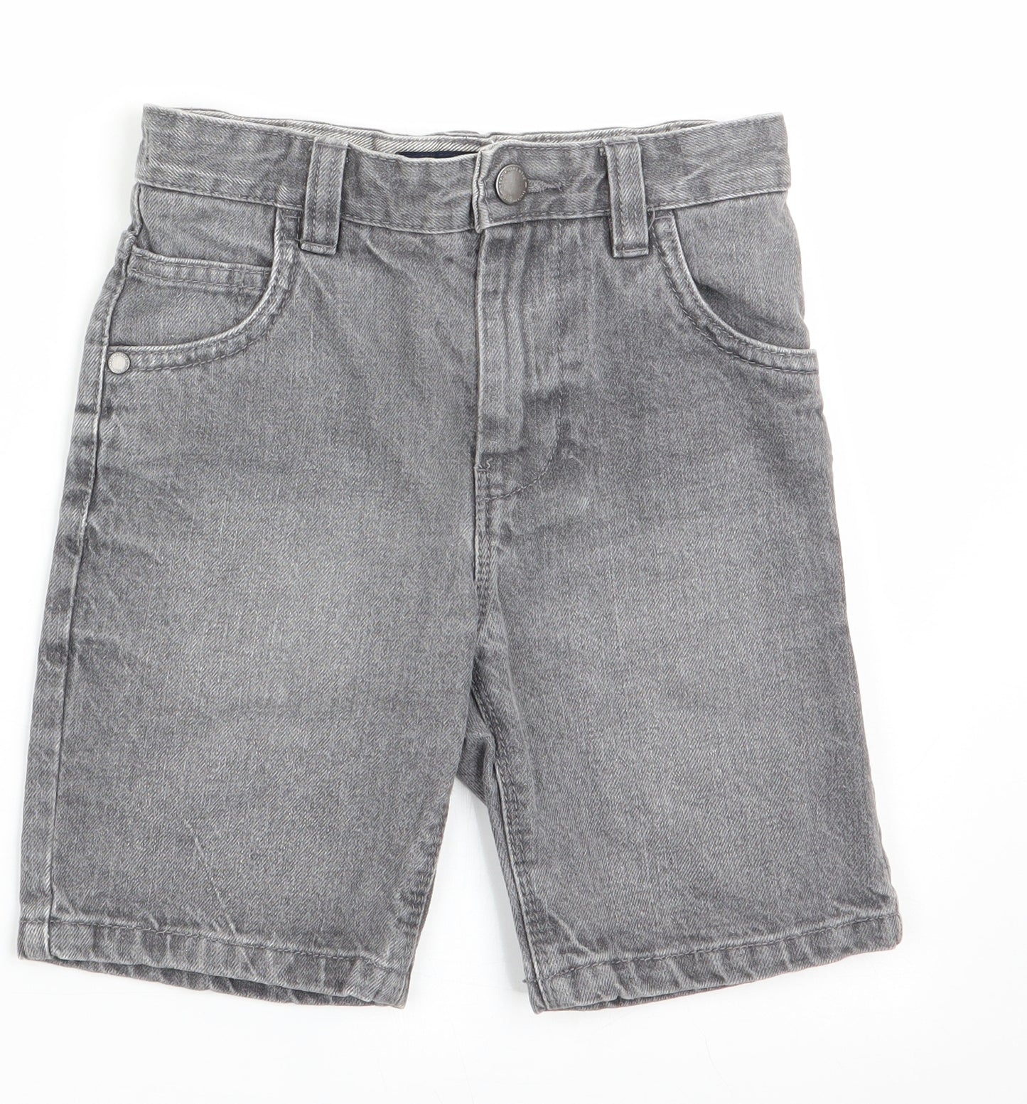 NEXT Boys Grey   Chino Shorts Size 6 Years - Grey Denim Look