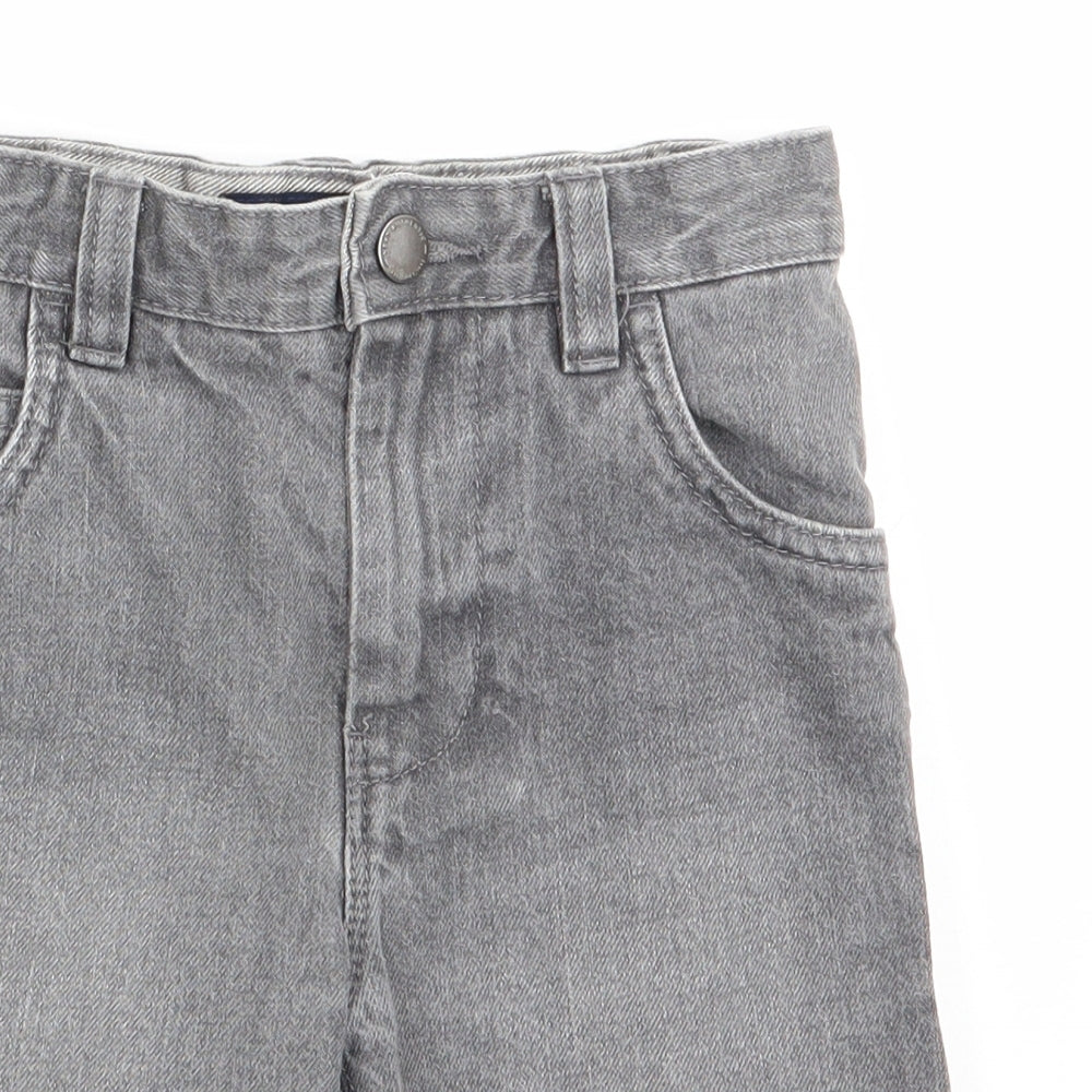 NEXT Boys Grey   Chino Shorts Size 6 Years - Grey Denim Look