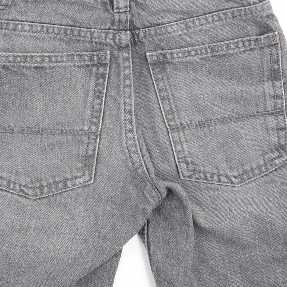 NEXT Boys Grey   Chino Shorts Size 6 Years - Grey Denim Look