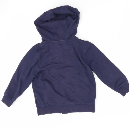 George Boys Blue   Full Zip Hoodie Size 3-4 Years
