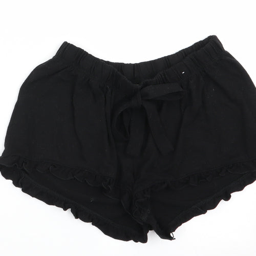 Love to Lounge Womens Black Solid   Sleep Shorts Size XS