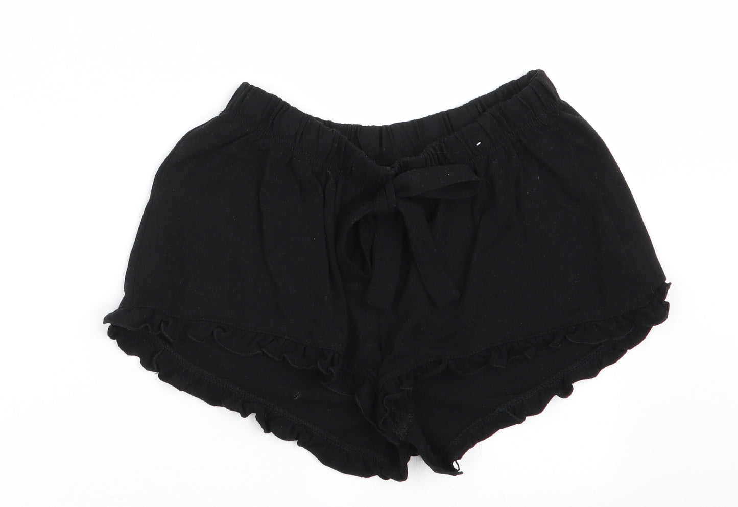 Love to Lounge Womens Black Solid   Sleep Shorts Size XS
