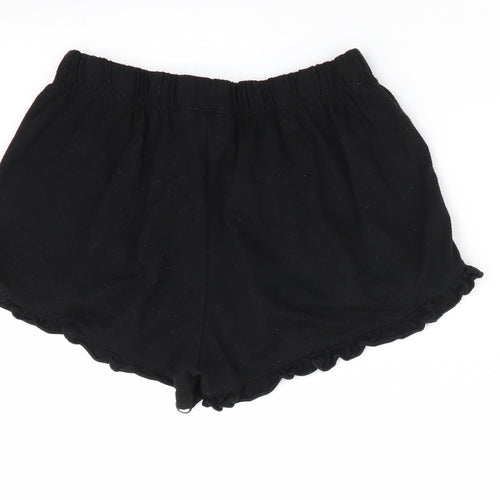 Love to Lounge Womens Black Solid   Sleep Shorts Size XS
