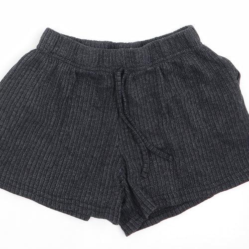 New Look Womens Grey   Paperbag Shorts Size S