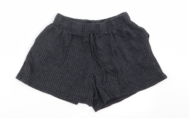 New Look Womens Grey Paperbag Shorts Size S