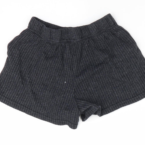 New Look Womens Grey   Paperbag Shorts Size S