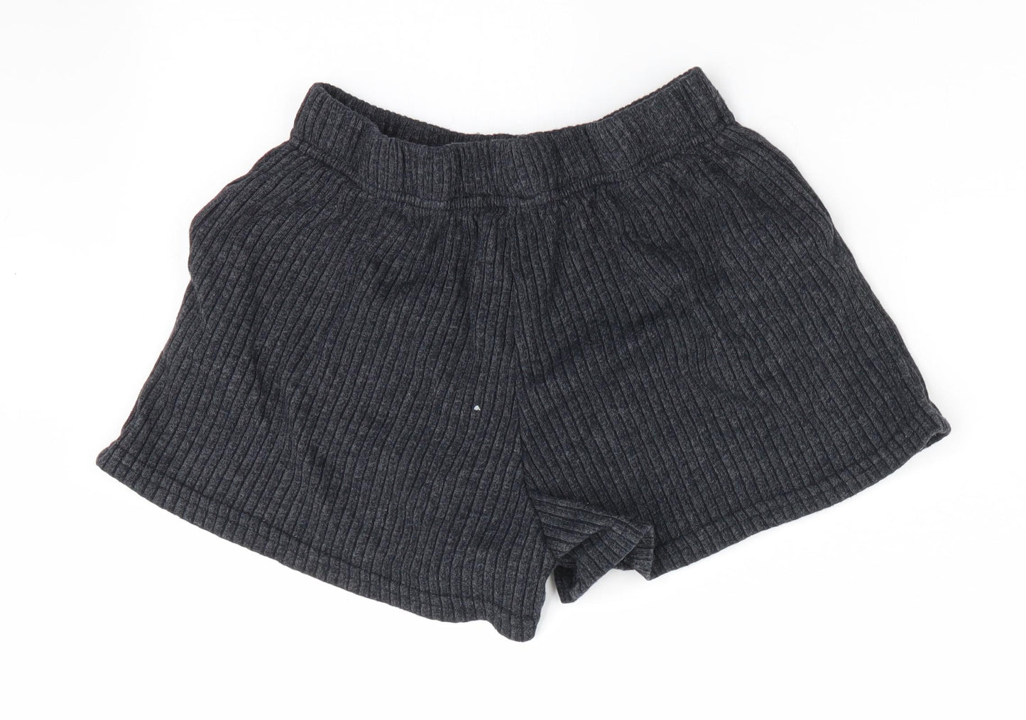 New Look Womens Grey   Paperbag Shorts Size S