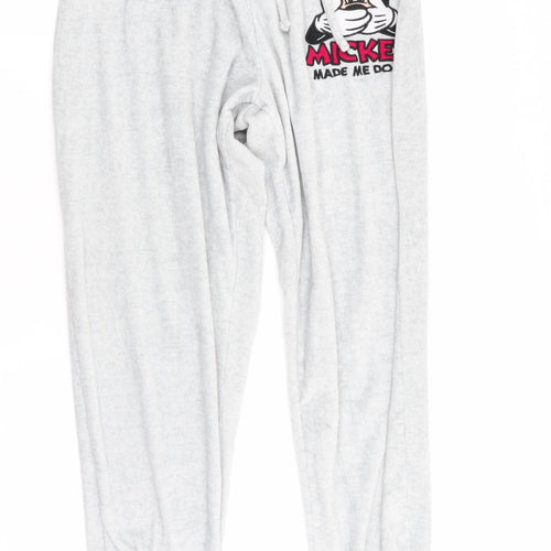 Love to Lounge Womens Grey Solid   Pyjama Pants Size S  - Mickey made me do it!