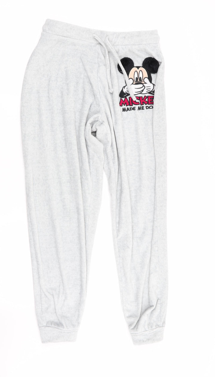 Love to Lounge Womens Grey Solid   Pyjama Pants Size S  - Mickey made me do it!