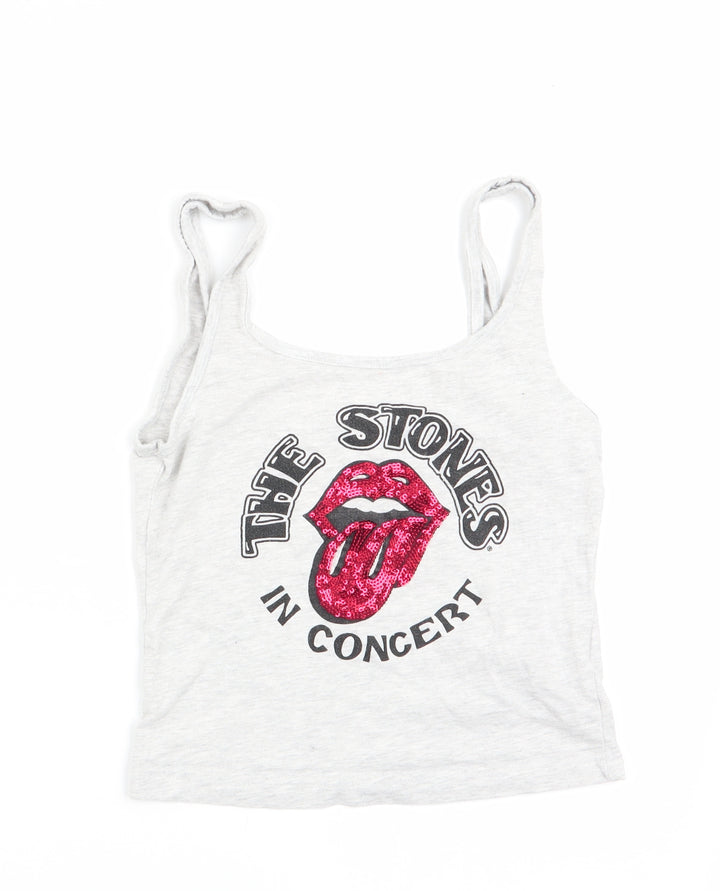 Love to Lounge Womens Grey Solid Pyjama Top Size XS - The Stone's Sequins