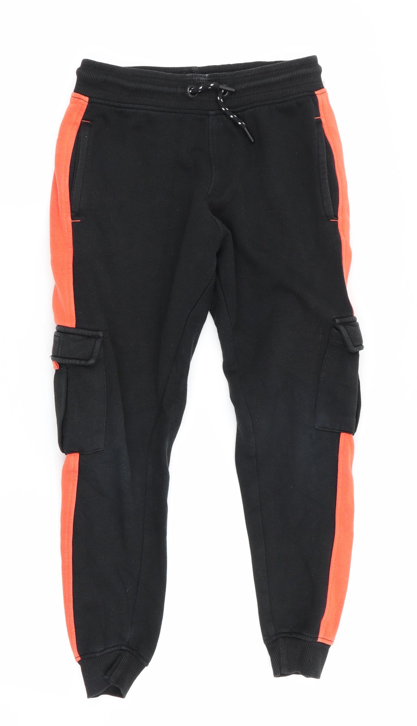 George Boys Black   Jogger Trousers Size 9-10 Years - Orange