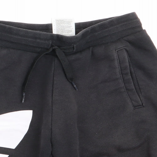 adidas Boys Black   Sweat Shorts Size 7-8 Years