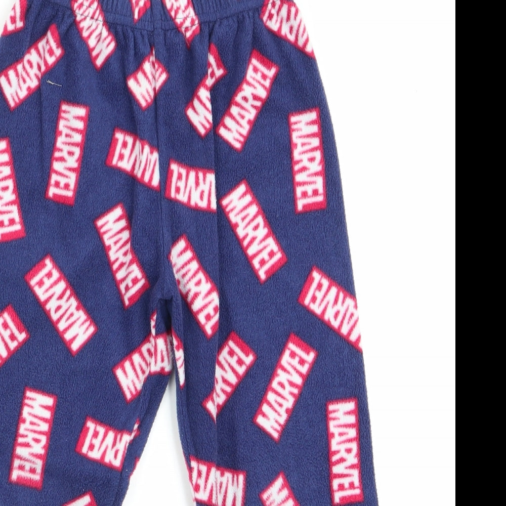 Marvel Comics Boys Blue Solid   Pyjama Pants Size 5 Years  - Marvel print
