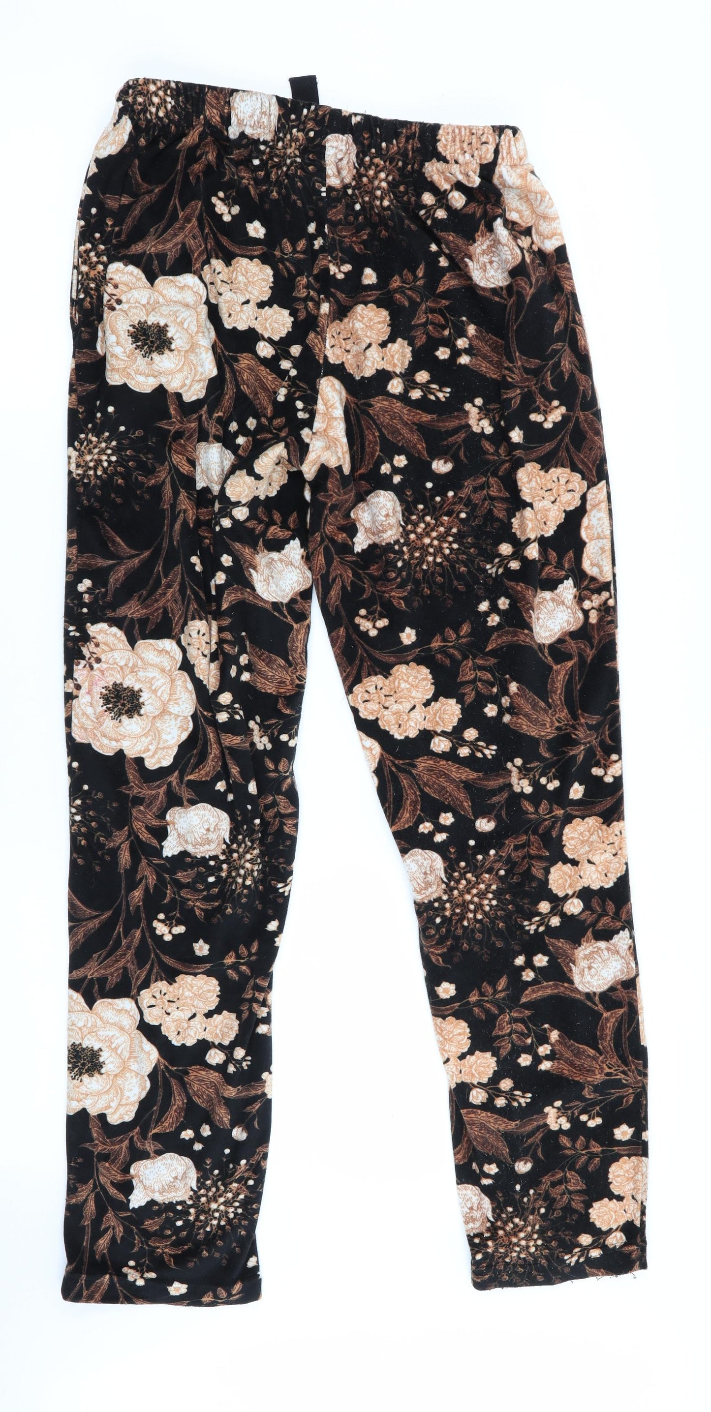 NEXT Womens Black Floral   Pyjama Pants Size S