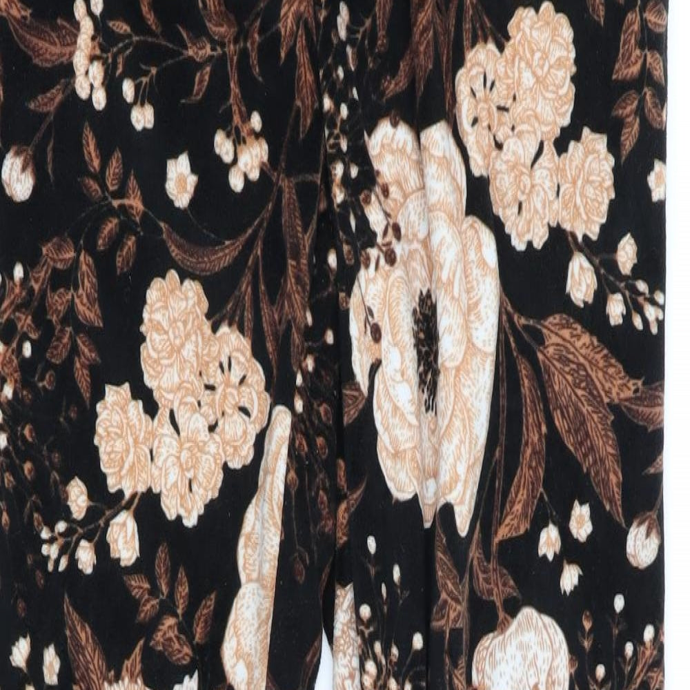 NEXT Womens Black Floral   Pyjama Pants Size S